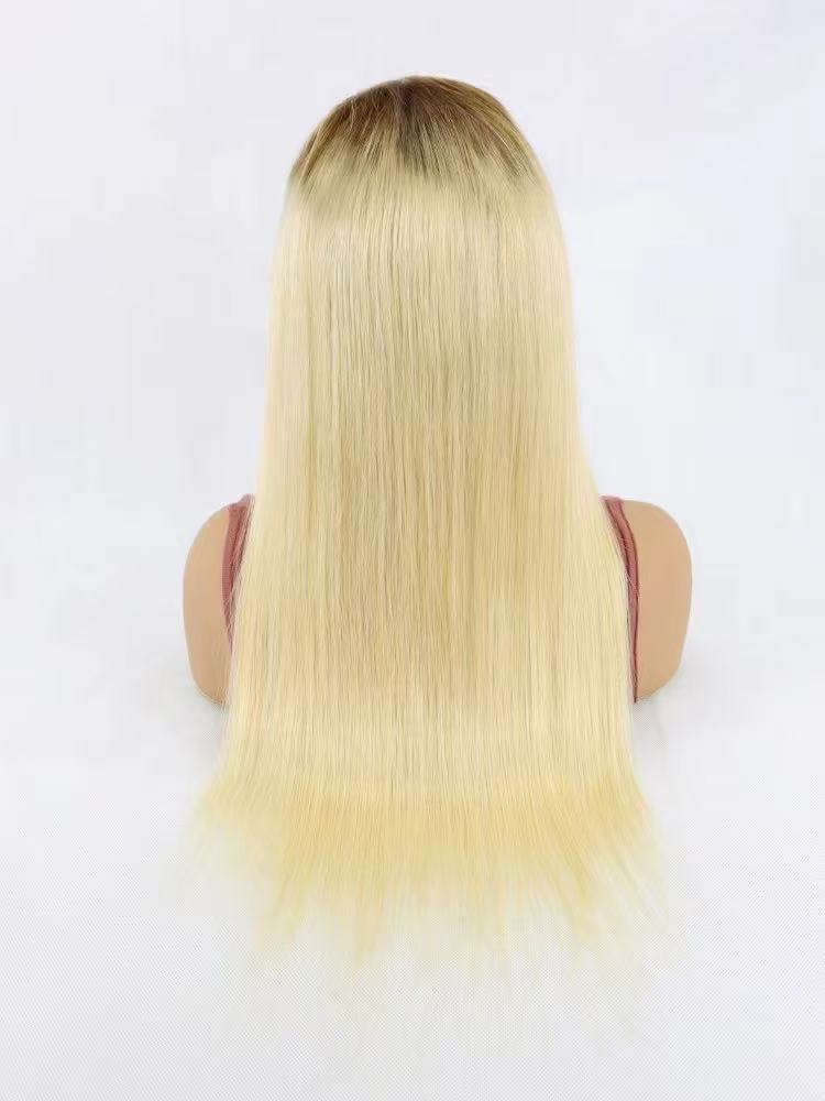 12A High Quality Brazilian Raw Straight Hair 200% long hair 13x4 Transparent Lace Frontal Wig 100% Virgin Human Hair Wigs 613# blond hair