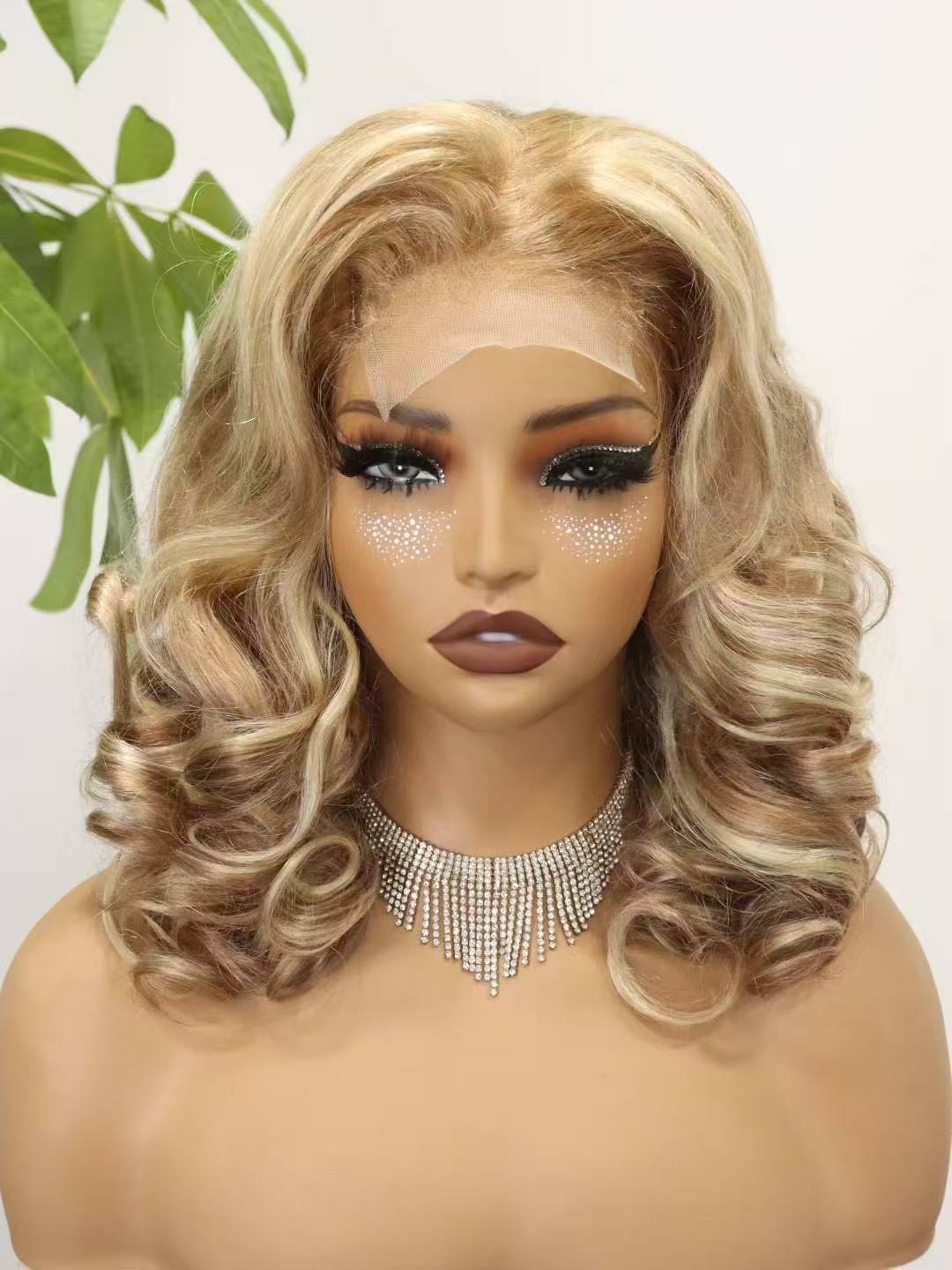Bob Wigs Lace Front 4x4 lace loose wave Lace Front bob Wigs Virgin Hair Wig Human Hair 250g