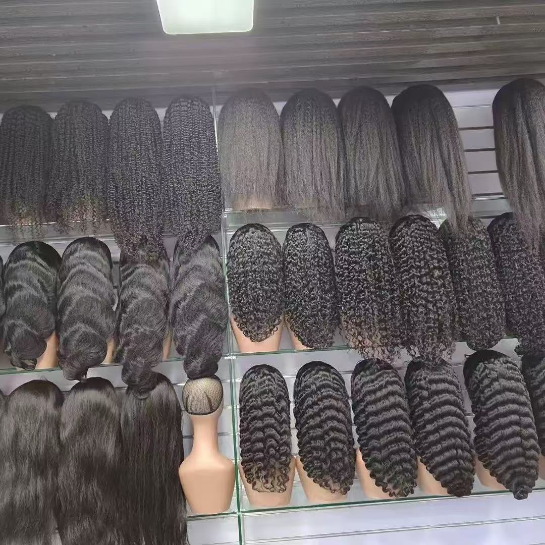 13x4 full frontal lace wig deep wave high density wig for women from 22inch to 30inch natural color
