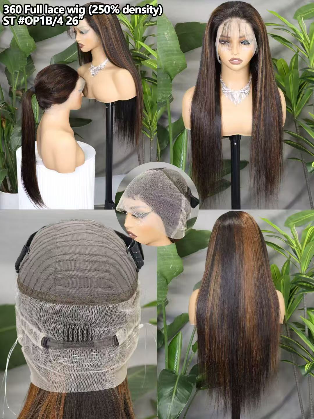 360 Full Lace hair wig 26inch Invisi Strap Glueless Wig Invisible Drawstring many colors Straight 99j Lace Front Human Hair