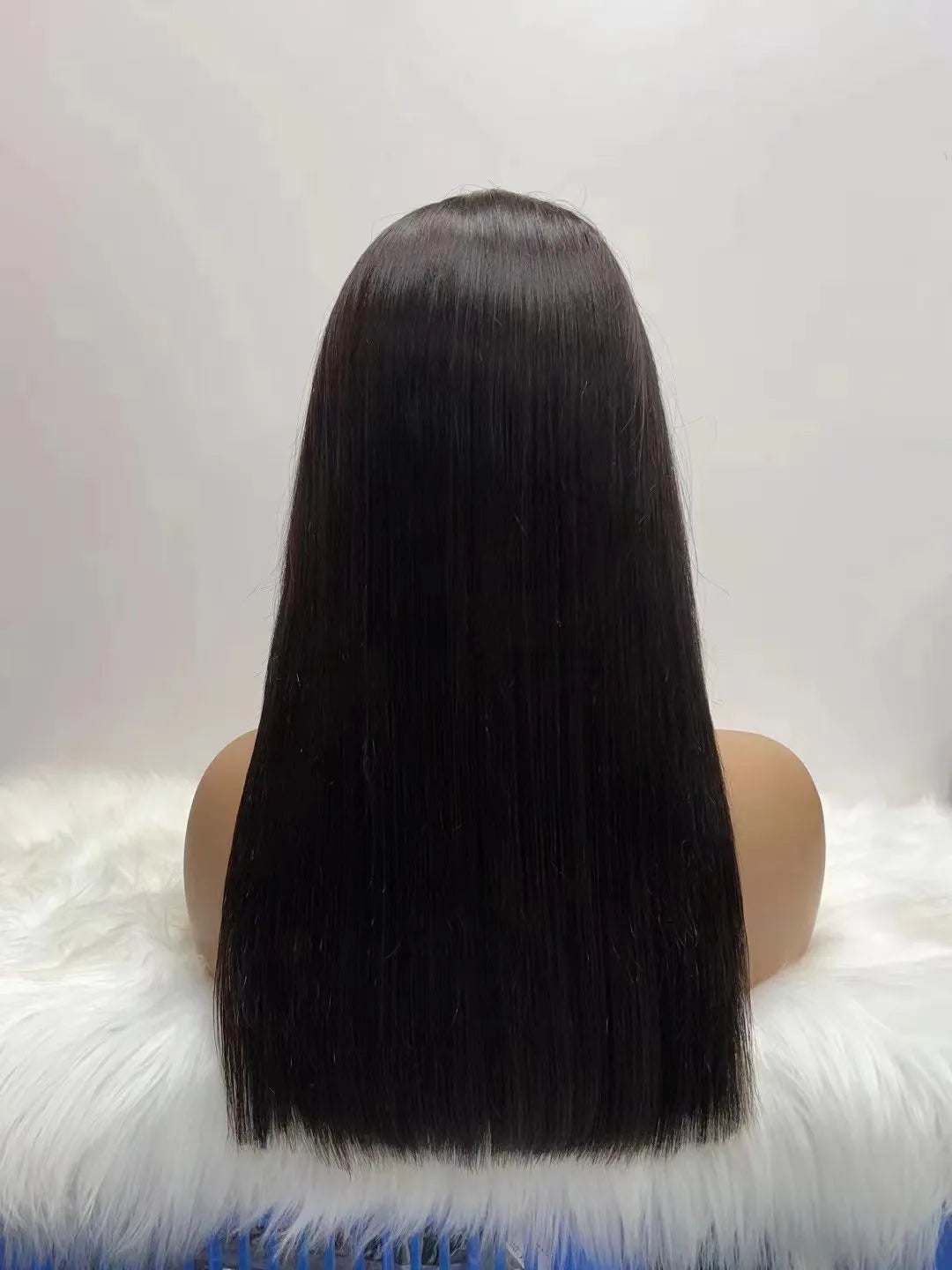 High Quality 20-Inch Bone Straight Wig 100% Virgin Human Hair with 13x4 Full Frontal Lace for Quality Hair Enhancement