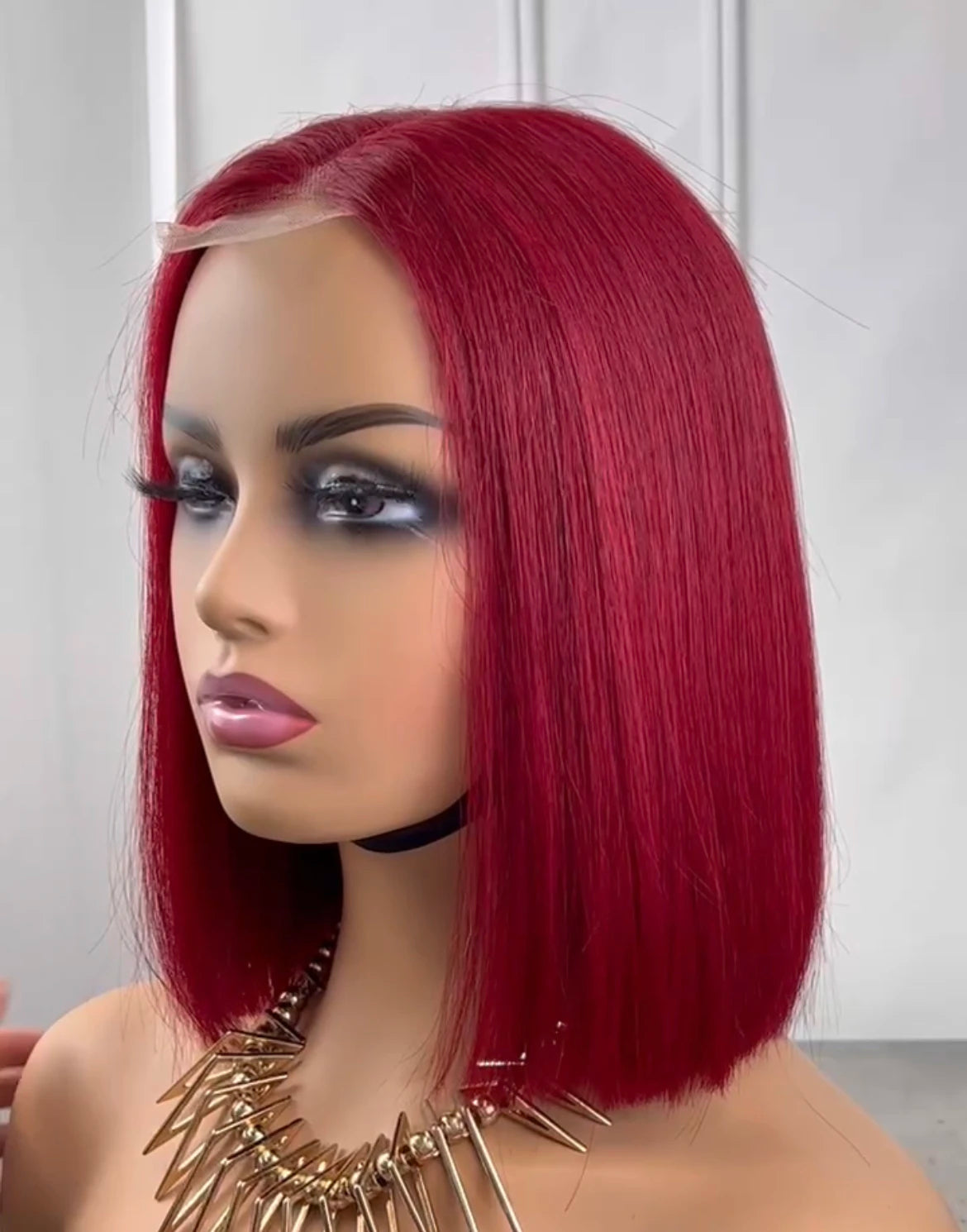 2x6 Kim Closure Super Double Drawn Bob Wig Bone Straight Human Hair in Various Colors