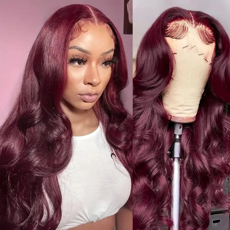 13x4 Full Frontal Lace Glueless Body Wave High-Density Pre-Plucked Human Hair Wigs Full Lace Glueless Body Wave High-Density