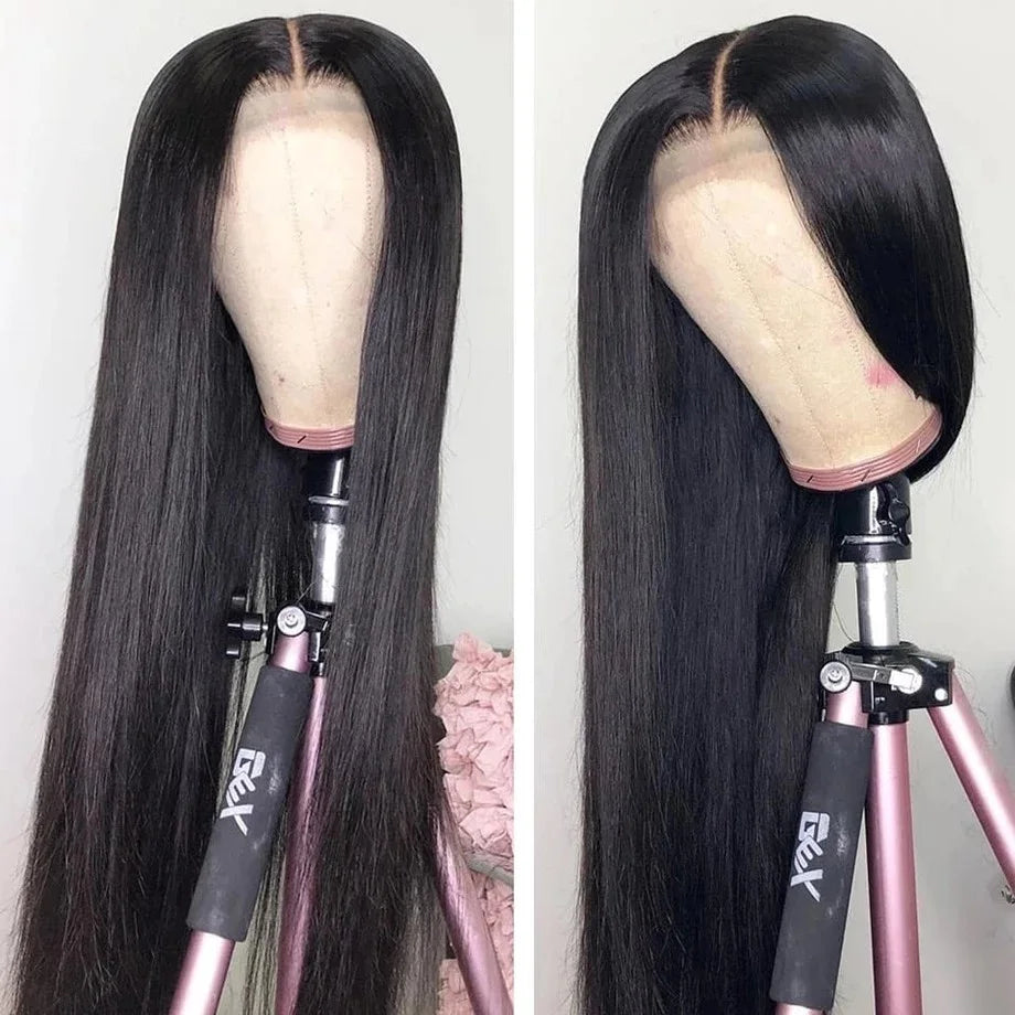 Pre Plucked 12A Wig 32 Inch Human Hair Full Lace Front Natural Transparent Lace Human Hair Long Hair Wholesale Lace Wig