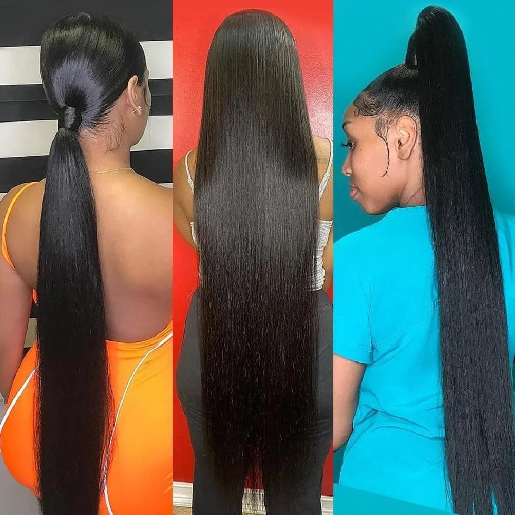 Pre Plucked 12A Wig 32 Inch Human Hair Full Lace Front Natural Transparent Lace Human Hair Long Hair Wholesale Lace Wig