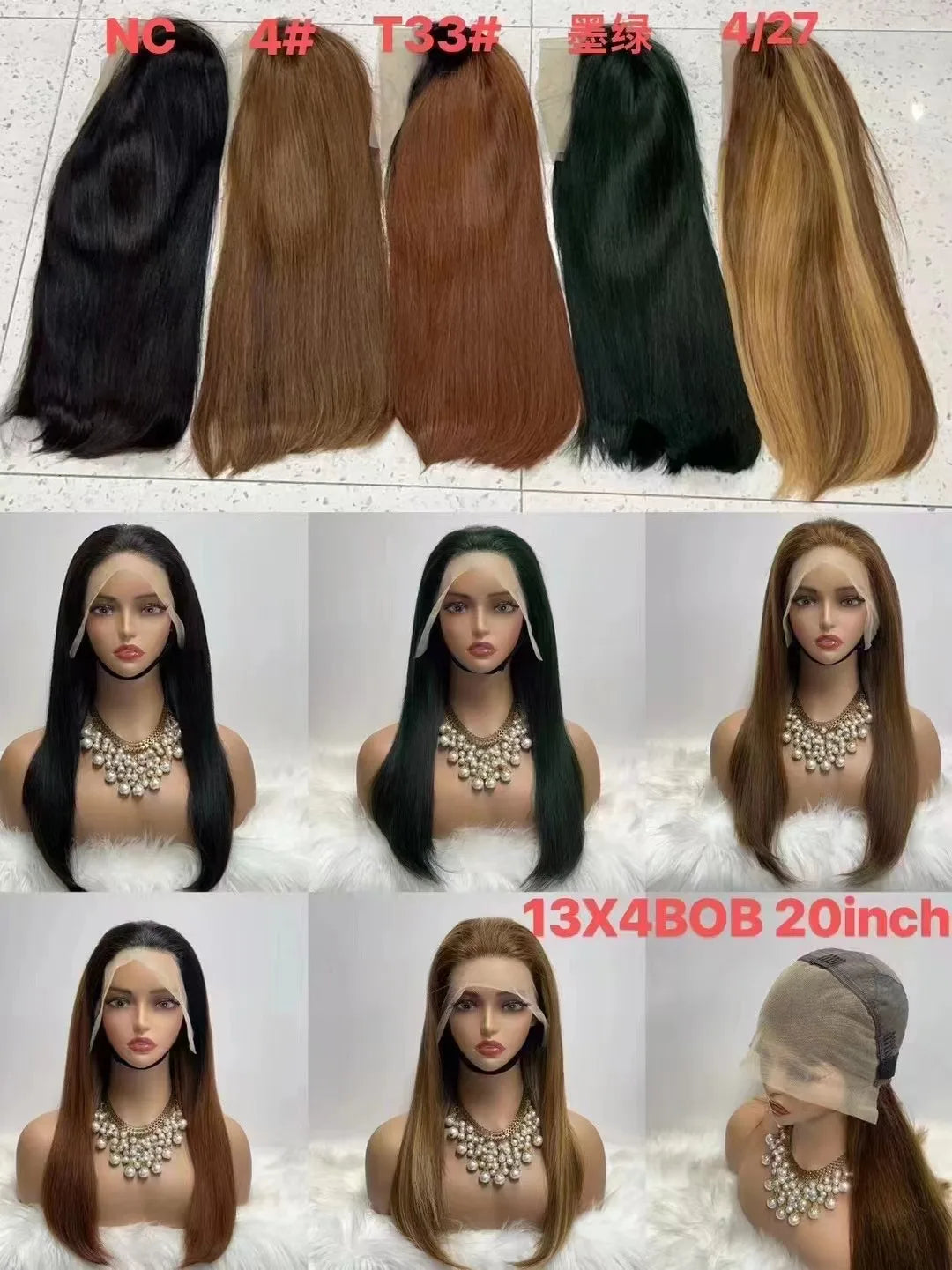 13x4 Full Frontal Lace Wig Super Double Drawn Bob Bone Straight High Quality Human Hair Full Frontal Lace Wig