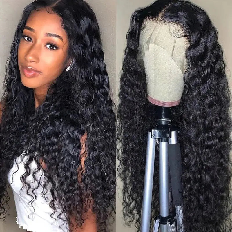 Pre Plucked 12A Wig 32 Inch Human Hair Full Lace Front Natural Transparent Lace Human Hair Long Hair Wholesale Lace Wig