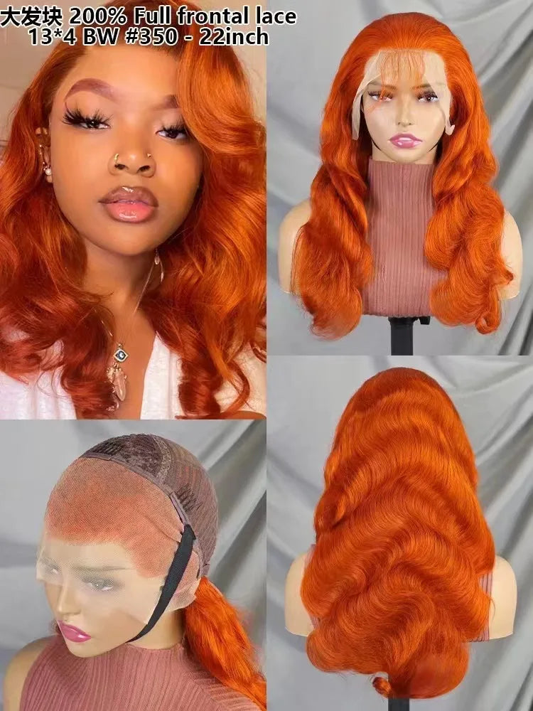13x4 Full Frontal Lace Glueless Body Wave High-Density Pre-Plucked Human Hair Wigs Full Lace Glueless Body Wave High-Density