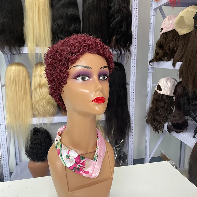 Human Hair Pixie Cut Wig Human Hair Wate Rcourt 10A Natural Black Short Human Hair Short Pixie Cut Wigs