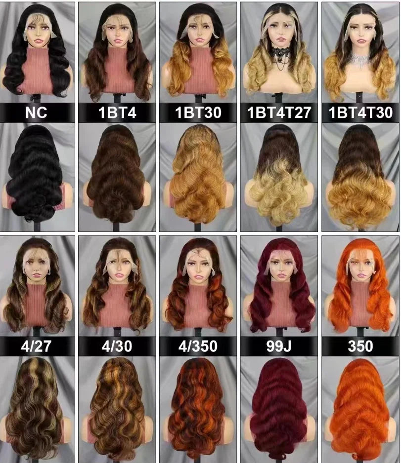 13x4 Full Frontal Lace Glueless Body Wave High-Density Pre-Plucked Human Hair Wigs Full Lace Glueless Body Wave High-Density