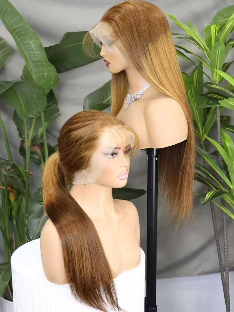 HD 360 Full Lace Wig for Women 26inch many colors Straight wear&go wig Pre-Plucked Human Hair Gluless with invisible strip and adjustable band
