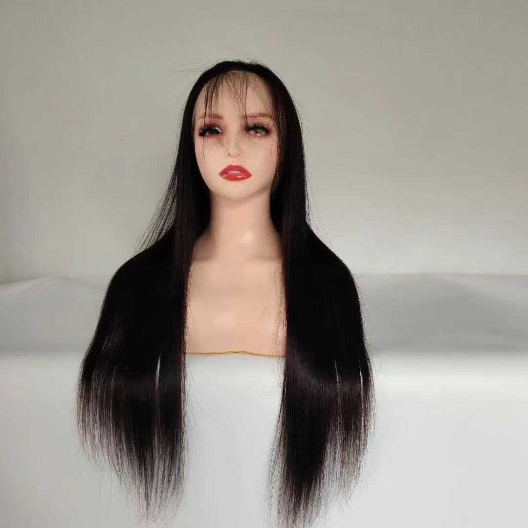 Human hair full lace wig 12A quality 180% density human hair wig