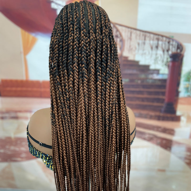 Wholesale Braids Wigs Lace Front vendors Synthetic braiding hair wigs with Baby Hair Lace Frontal Wig