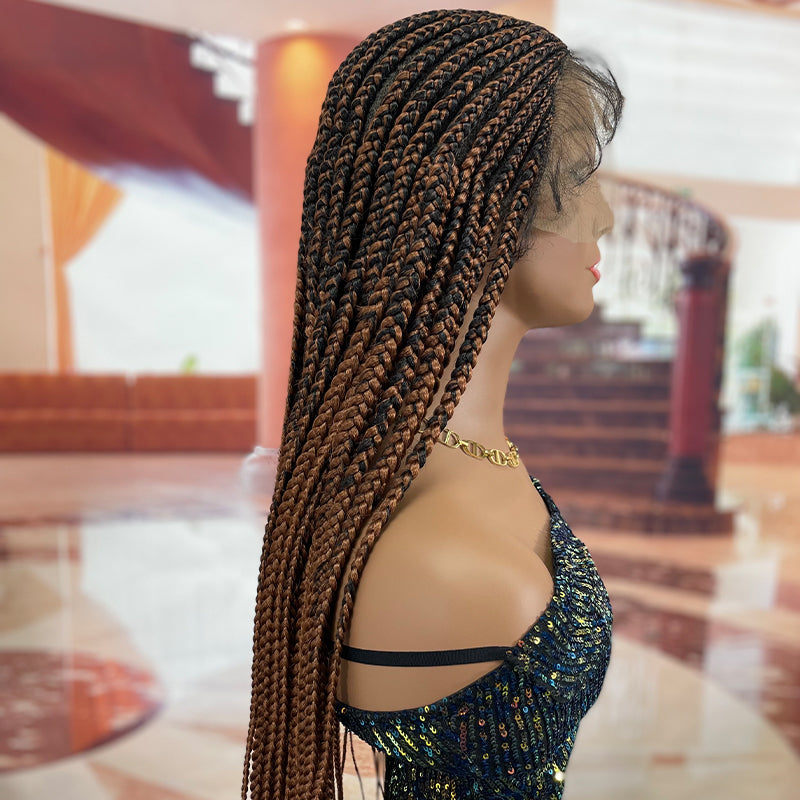 Wholesale Braids Wigs Lace Front vendors Synthetic braiding hair wigs with Baby Hair Lace Frontal Wig