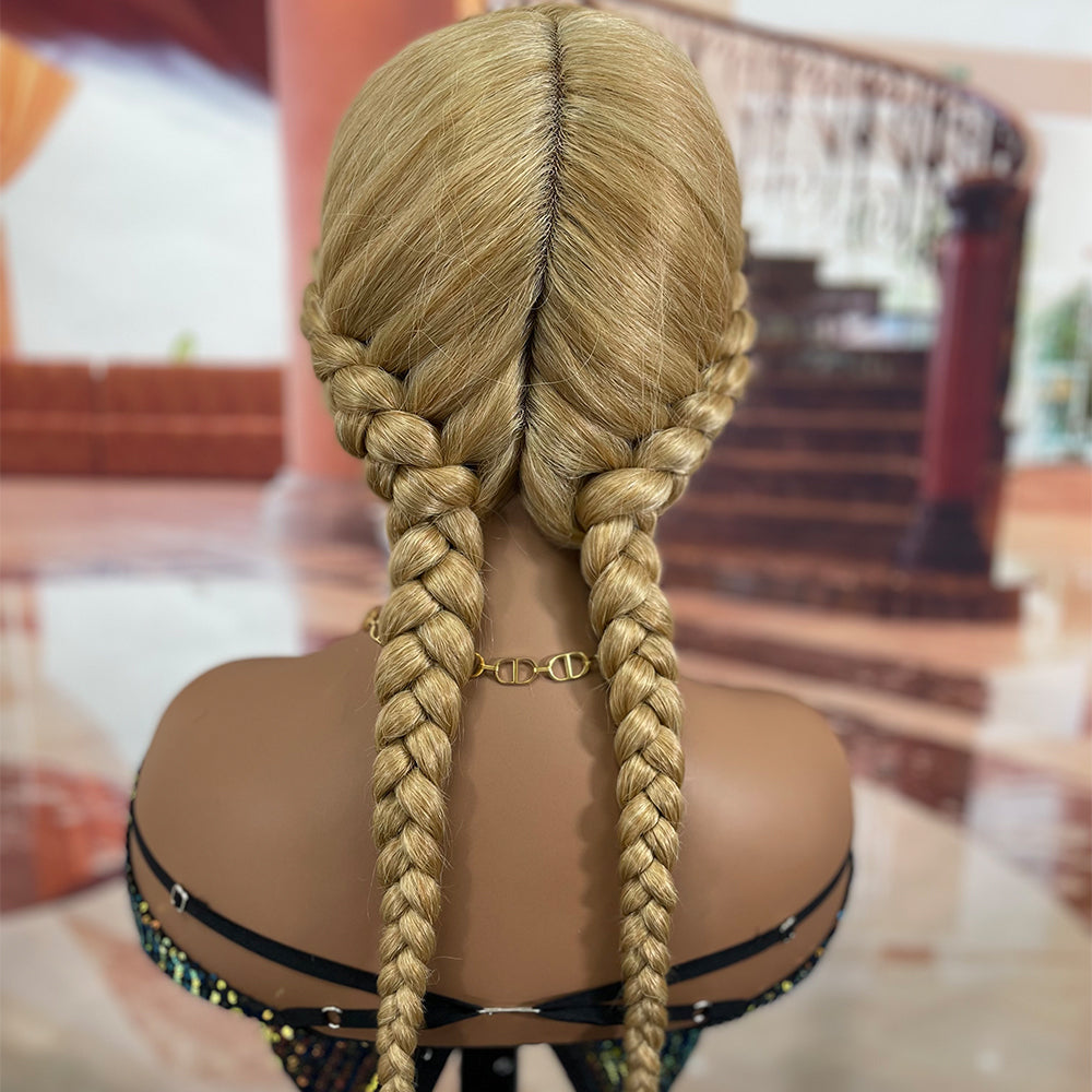 Wholesale Braids Wigs Lace Front vendors Synthetic braiding hair wigs with Baby Hair Lace Frontal Wig