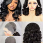 Bouncy Loose Curly Hair 13x4 full Lace Front Wig Human Hair Wavy Bouncy Egg Curl 300 Density Full Lace Frontal Wig Human Hair Wig Glueless