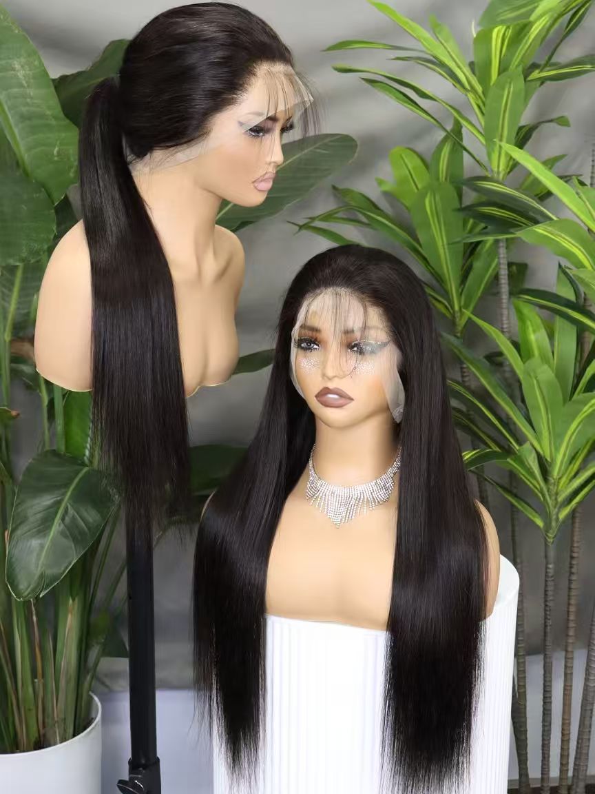 Factory Direct Hot Sale Wholesale 360 Swiss HD Full Lace Easy Install Glueless Wig invisible strap Brazilian 100%Human Virgin Hair Natural Color