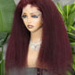 Yaki 360 Lace Front Wigs 22inch 250% Human Hair Invisi Drawstring Pre Bleached Pre Cut Lace Pre Plucked Human Hair Wigs for Black Women