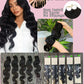 High Quality Feathers Crochet Water Wave Remy Human Hair Extension 100g 16-24" Feathering Tip Braiding Pre-made Strands Bundle