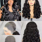 Bouncy Loose Curly Hair 13x4 full Lace Front Wig Human Hair Wavy Bouncy Egg Curl 300 Density Full Lace Frontal Wig Human Hair Wig Glueless