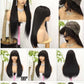 300% 1*3 Bang staight wig 22inch 28inch