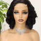 4x4 18inches bouncy loose texture Super Double Drawn 300% Density Human Hair Lace Wig