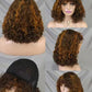 Machine Made Human Hair Wigs for Women Glueless Brazilian Hair Water Wave many colors available