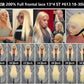12A High Quality  Brazilian Raw Straight Hair 200% long hair 13x4 Transparent Lace Frontal Wig 100% Virgin Human Hair Wigs 613# blond hair