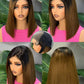 Glueless Wigs Human Hair Pre Plucked Pre Cut Wear and Go 5X5 HD Lace 99j Closure Bob Wig Straight Short Bob Wig Human Hair for Women