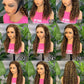 Highlight 220% Human Hair Lace Front WigsWater Wave #4/27 Ombre Colored Glueless Wigs Pre Plucked 30 Inch 13x4 Transparent Curly Wig