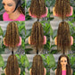 Highlight 220% Human Hair Lace Front WigsWater Wave #4/27 Ombre Colored Glueless Wigs Pre Plucked 30 Inch 13x4 Transparent Curly Wig