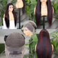 360 Full Lace hair wig 26inch Invisi Strap  Glueless Wig Invisible Drawstring many colors Straight 99j Lace Front Human Hair