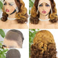 18inch Bouncy loose Wavy many colors 100% Human Hair Wigs Glueless for Black Women Vietnamese Raw Loose Wave 13*4 Full Lace Front Wig Bouncy Spring Curly