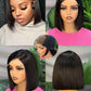 Glueless Wigs Human Hair Pre Plucked Pre Cut Wear and Go 5X5 HD Lace 99j Closure Bob Wig Straight Short Bob Wig Human Hair for Women