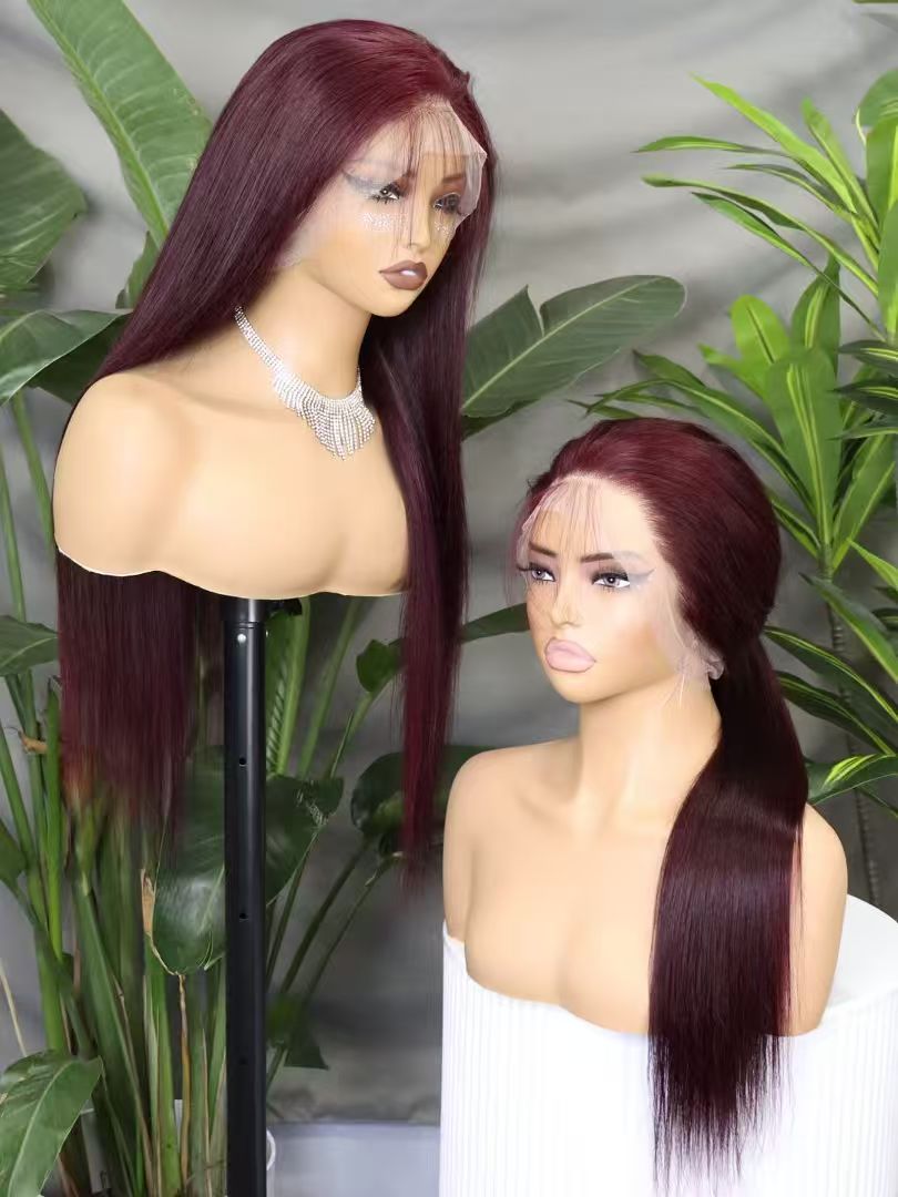 HD 360 Full Lace Wig for Women 26inch many colors Straight wear&go wig  Pre-Plucked Human Hair Gluless with invisible strip and adjustable band