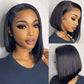 Glueless Human Hair Wigs Brazilian Straight Bob Wig 5x5 Pre Cut Lace Wigs For Women SDD Transparent Lace Front Human Hair Wigs