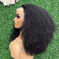 Big Afro Kinky Curly Lace Frontal Wigs 13x4 Transparent Hd Lace Glueless Human Hair Wigs Raw Indian Virgin Hair for Black Women
