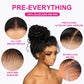 Invisible Strap 360 Glueless Ready to Wear Go Wig 360 Full Lace Frontal afro curly Wig With Curly Edges Hairline for Black Women