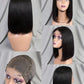 12-Inch 4x4 Closure Bob Wig with High-Density 100% Human Hair Available in Different Colors