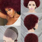 13x4 Full Frontal Afro Curly Wig Pixie Cut in Various Colors for Black Women