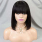 Bone Straight Bob Wigs Raw Brazilian Hair Vendor Natural Color Short Bob 1x4 Full Lace Front Human Hair Wigs for Black Women