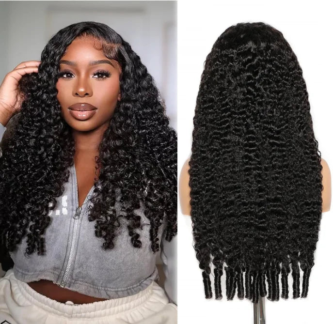 16A Raw Human Hair Wig Virgin New Burmese Curly 250% Lace Front 13X4 HD Transparent Frontal Glueless Wig for Black Women