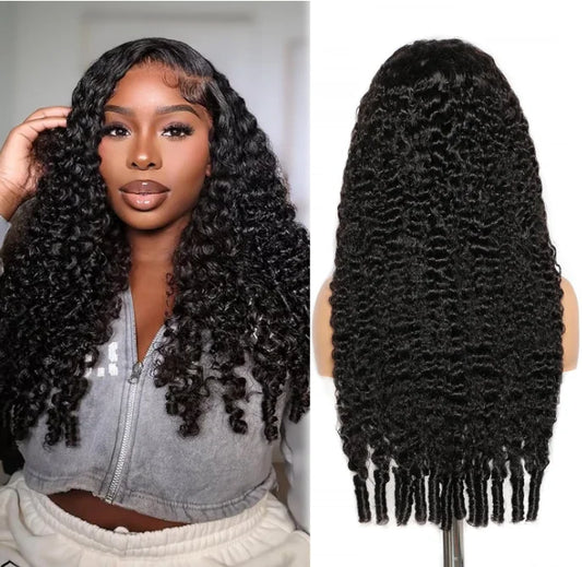 16A Raw Human Hair Wig Virgin New Burmese Curly 250% Lace Front 13X4 HD Transparent Frontal Glueless Wig for Black Women