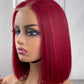 2x6 Kim Closure Super Double Drawn Bob Wig Bone Straight Human Hair in Various Colors