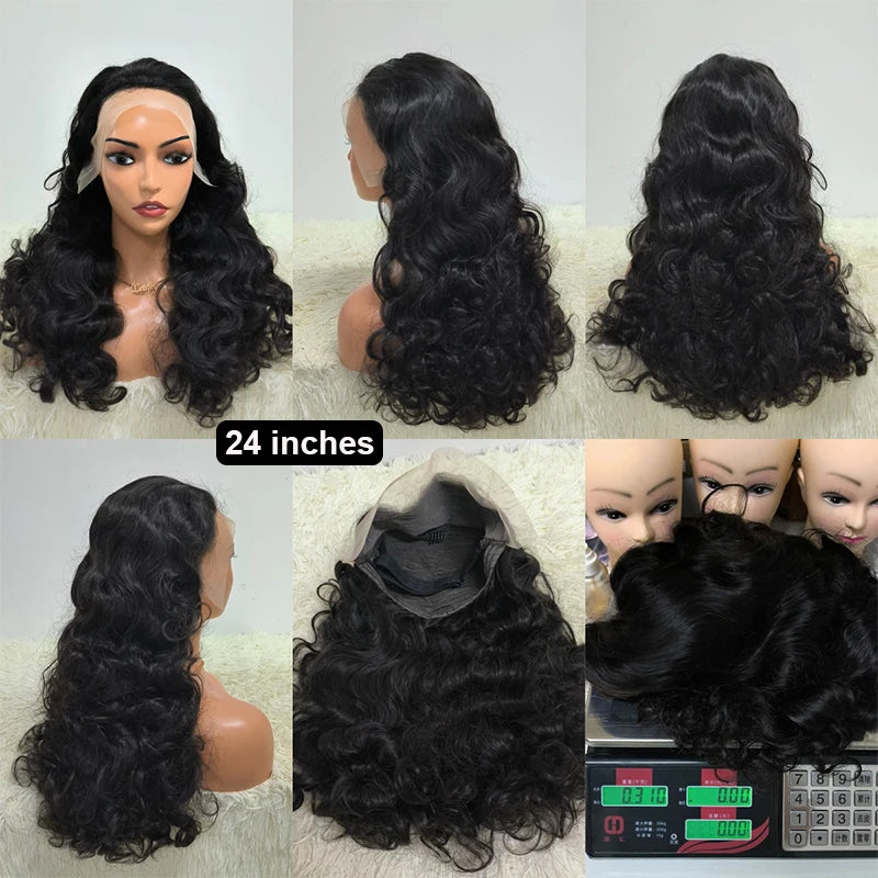 Glueless Fumi Loose 13x4 Lace Frontal Wigs 300% Full Human Hair Wigs Wholesales 14-26 Inches Factory Sales
