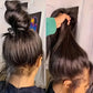 360 Pre Cut Invisible HD Lace Front Glueless Straight KKS KC Hidden Strap 14-28 Inch Raw India Human Hair Wigs with Transparent Lace