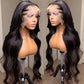 Pre Plucked 12A Wig 32 Inch Human Hair Full Lace Front Natural Transparent Lace Human Hair  Long Hair Wholesale Lace Wig