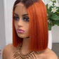 2x6 Kim Closure Super Double Drawn Bob Wig Bone Straight Human Hair in Various Colors