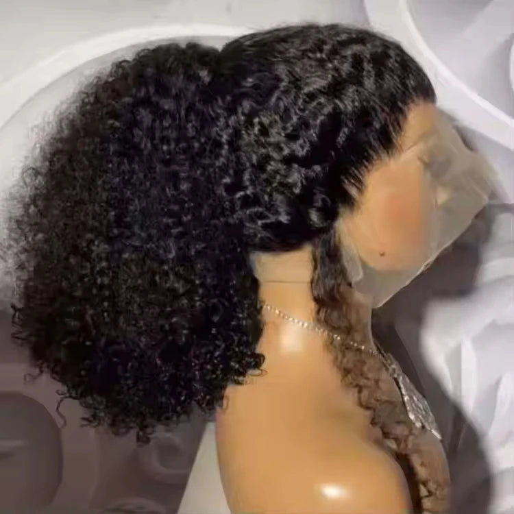 360 Full Lace Frontal Pixie  Curly Wigs Cuticle Aligned Raw Indian Hair Wig HD swiss Lace Front Wigs Human Hair