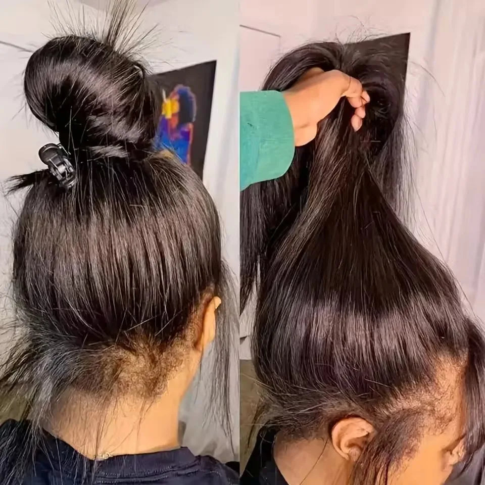 HD 360 Full Lace Wig for Women 26inch many colors Straight wear&go wig  Pre-Plucked Human Hair Gluless with invisible strip and adjustable band